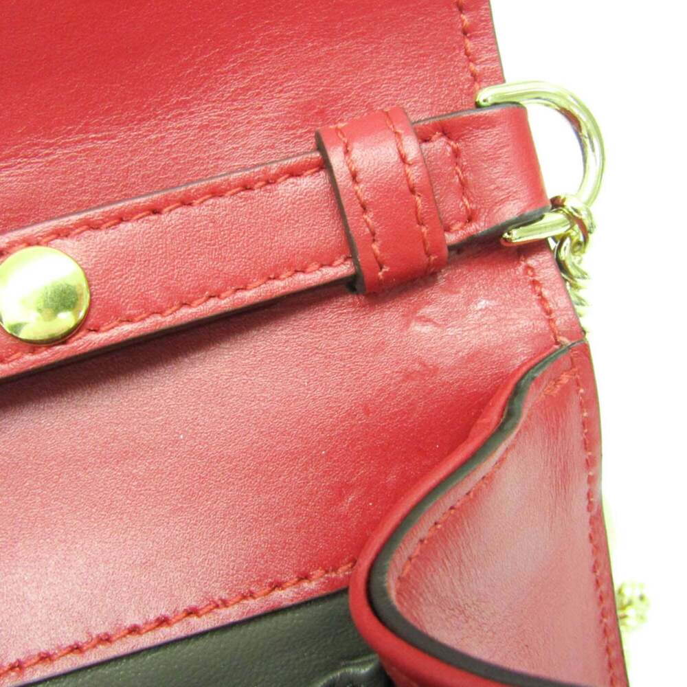 GUCCI Authentic Red Leather Shoulder Bag - Picture 11 of 15